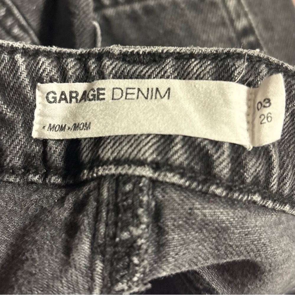 Garage Denim Mom Jeans Black Size 3/26 - Picture 2 of 2